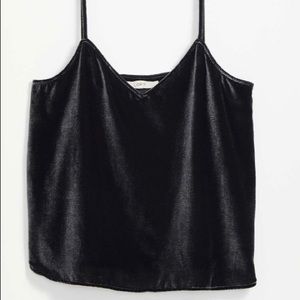 Black Velvet Tank Top